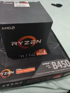 Ryzen 5 2600x Processor dan Motherboard MSI B450M A Pro Max
