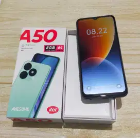 Hp itel A50 4G 3/64 fullset segel mulus 98% dan bergaransi