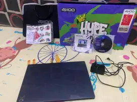 LAPTOP AXIOO HYPE 1 8/128 GB . KUMPLIT , SUDAH TERPASANG ANTO GORES