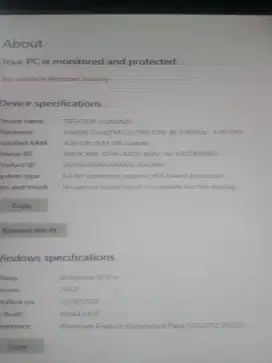 PC lengkap & no minus