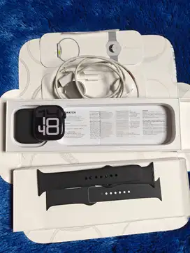 Apple Watch iWatch Series 10 46mm Jet Black Fullset Garansi on