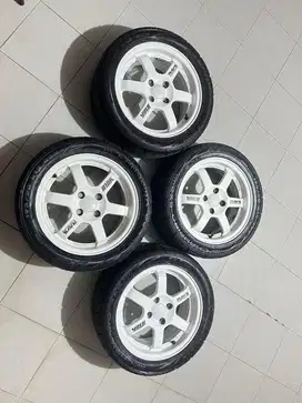 RAYS TE37 R15 REPLICA ON CHAMPIRO SX2 FULLSET