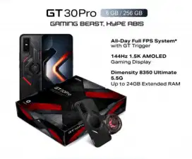Kredit Infinix GT 30 Pro 256Gb Box Ver Free 1x cicilan Tenor 9&12 Bln
