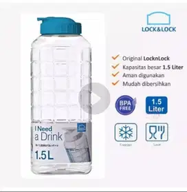 Botol Minum Lock Lock 1500ml 1.5liter