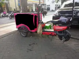 Gerobak sepeda listrik
