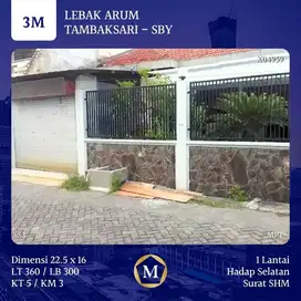 Rumah Lebak Arum Tambaksari Surabaya Timur dkt Kenjeran Karang Empat