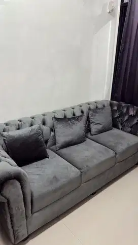 SOFA 3 SEATER WARNA GREY