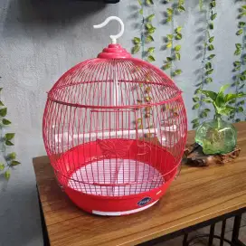 Sangkar burung kandang burung pleci bulat gentong lovebird