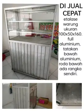 Etalase tinggi full alumunium