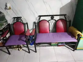 Sofa bangku tamu besi