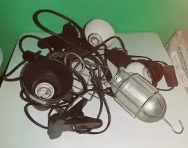 Lampu Kerja Gantung, Mix Fitting Lampu Gantung Tahan 100Watt