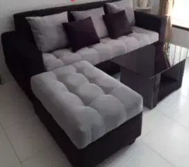 Sofa 3 dudukan +sofa kotak +meja (Maulida sofa)
