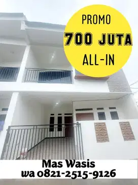 Dijual Rumah 2-lantai Baru Bekasi Barat dekat Tol JORR Bintara dan BKT
