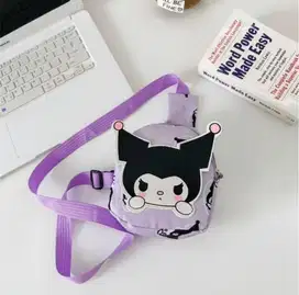 Sanrio Tas Selempang Anak Motif Kuromi (Original)