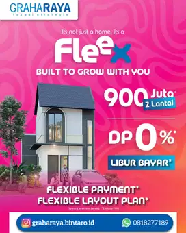 Rumah 2 Lantai Tipe Fleex Graha Raya Bintaro