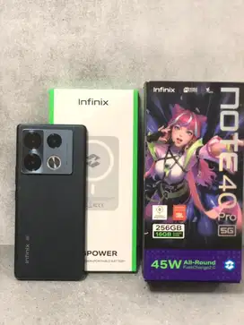 Infinix note 40 pro 5g 8/256 mulus fullset