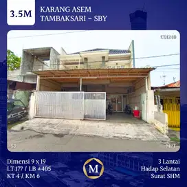 Rumah Karang Asem Tambaksari Surabaya dkt Bronggalan Ploso Kalijudan