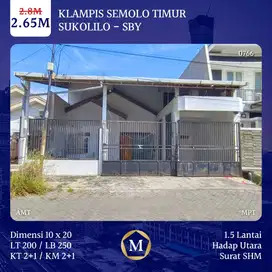 Rumah Klampis Semolo Timur Sukolilo dkt Wisma Mukti Semolowaru MERR