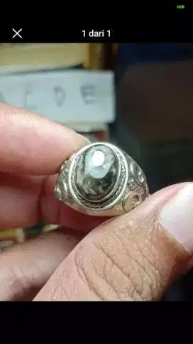 cincin batu bulu macan lumajang basaltic tiger glass