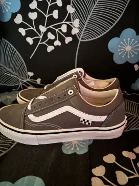 Skate Old Skool Pewter White Orginal 100%
