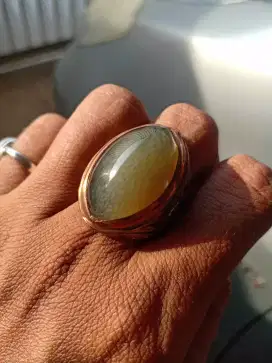 batu pandan lumut ring kuningan cor