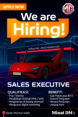 LOKER SALES MOBIL BERPENGALAMAN