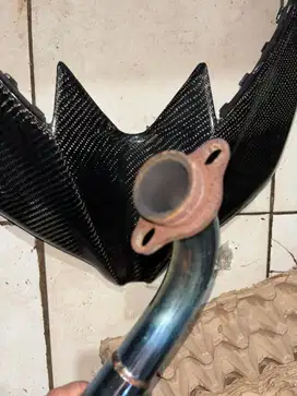 Knalpot xmax dan tameng karbon