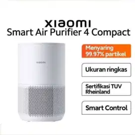 Xiaomi Smart Air Purifier 4 Compact Menghilangkan Alergi Filter 3-in-1