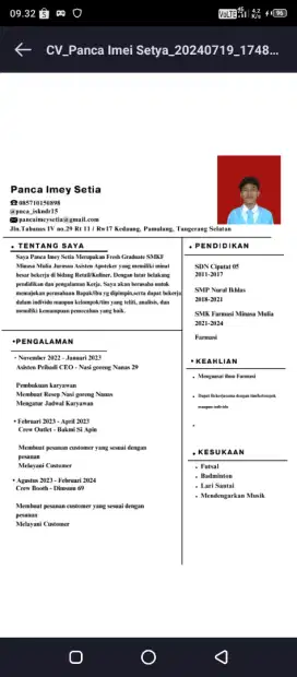 Mencari lowongan kerja