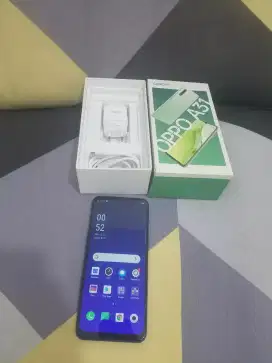 OPPO A31 6/128GB lengkap, warna biru