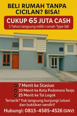 Perumahan tanpa cicilan di bogor