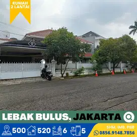 Rumah dijual Murah, Luas, Mendekati NJOP, Lebak Bulus, Jakarta Selatan