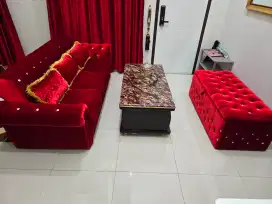 Sofa tamu meja set