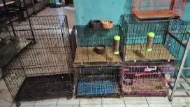 Jual cepet borongan kandang besi lipat bekas kelinci dan kucing