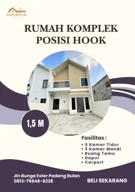 RUMAH KEREN LANGSUNG HUNI DI DALAM KOMPLEK