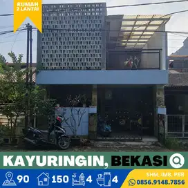 Rumah dijual Murah 2 Lantai, Kayuringin, Bekasi 8 menit Tol Barat, SHM