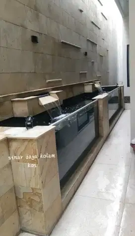 Kolam ikan koi minimalis