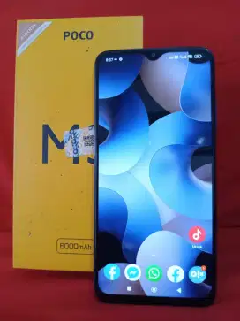 Poco M3 ram 6gb+2/138gb lengkap mulus segel Snapdragon batrei 6ooomAh