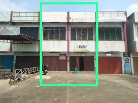 DIJUAL 2 RUKO GANDENG JALAN RAYA LINTAS KM 12 PALEMBANG