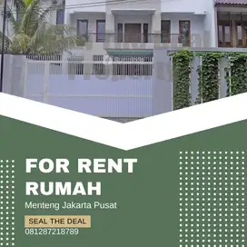 Disewakan Rumah di Area Menteng Jakarta Pusat STD139