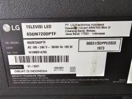 Mesin tv lg pakaian 3bulan rusak lcd nya 65 in