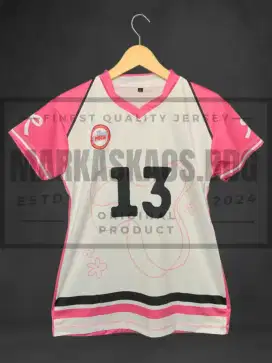 JERSEY VOLLY FULLPRINT PINK MOTF / KAOS OLAHRAGA VOLLY WANITA