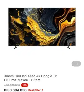 XIAOMI GOOGLE TV 4K 100 INCI