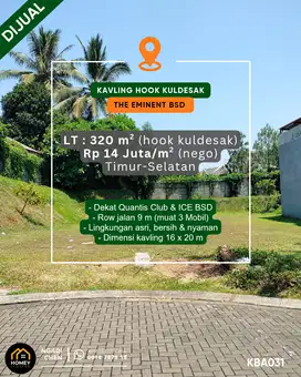 Kavling Kuldesak The Eminent dekat QBig dan ICE BSD City