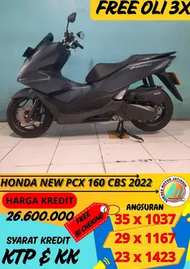 HONDA NEW PCX 160 CBS 2022 BISA CASH DAN KREDIT