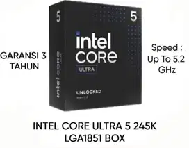 Intel Core Ultra 5 Socket LGA 1851 baru, ori begaransi resmi