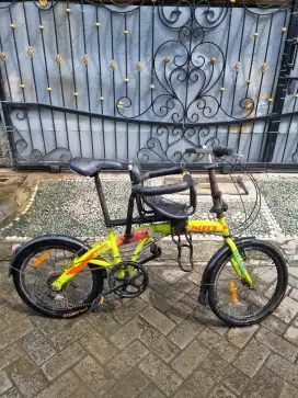 Dijual Sepeda Anak Genio + Kursi Boncengan Anak Kecil