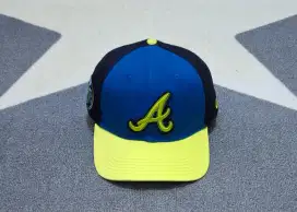 Topi builup new era 39 thirty braves inisial a original bekas preloved