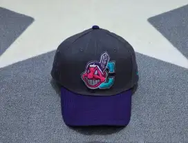 Topi new era indians 39 thirty builup original bekas preloved unik