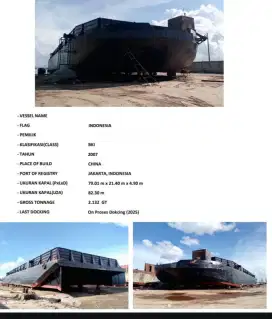 Di jual tongkang only 270 feet tahun 2007
